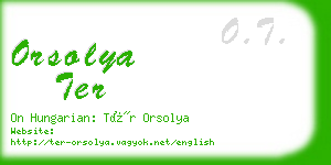 orsolya ter business card
